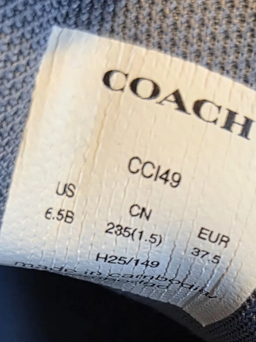 COACH Women's High Line Lace-Up Sneakers SIZE 6.5 W